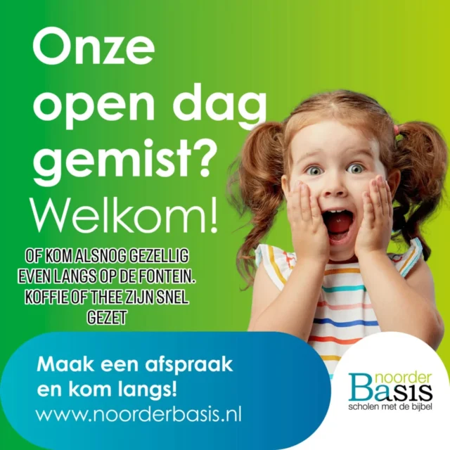 De open dag gemist?Geen probleem maak gerust een afspraak.We laten de school graag aan u zien.